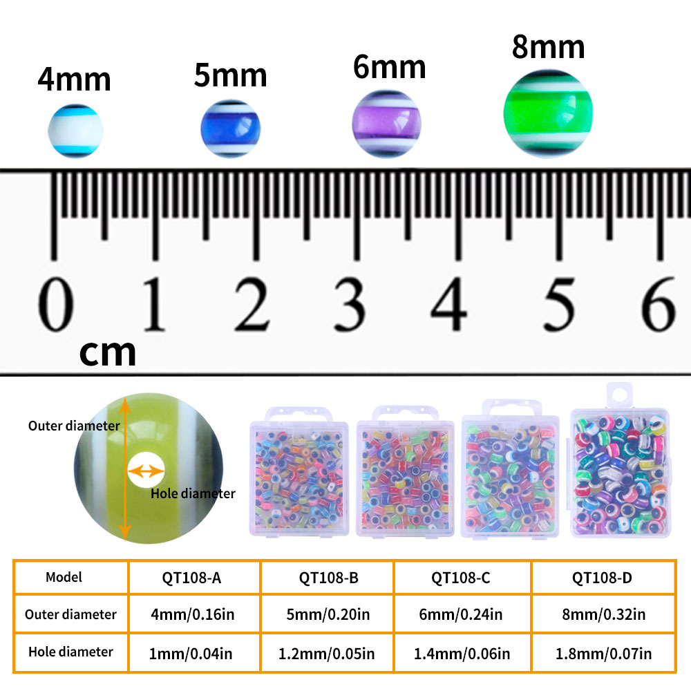 Fish Eye Blocking Beads Kit 4mm 5mm 6mm 8mm High Quality Fish Lure Eye  100pcs/box Fishing Realistic Salmon Trout Lures Rig Beads| Alibaba.com