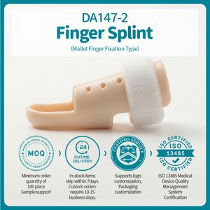 Orthèse de fixation pour doigt coudé et protection des doigts en marteau, en PVC, pour fractures - Product Image 4