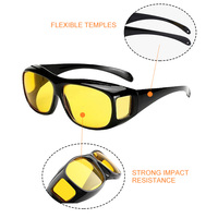 Lunettes de conduite polarisées jour et nuit anti-éblouissement pour hommes et femmes, lunettes de vision nocturne haute définition enveloppantes