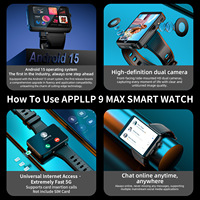 Jam Tangan Pintar Lokmat Versi Ekspor Sistem Android 15 9max Kamera Ganda Sistem Ganda Memori 64g Layar Besar 2.88