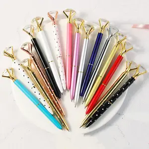 Hot sale Metal ballpoint pen with Logo Custom Diamond Crystal Ballpoint Pen For Promotional Gift