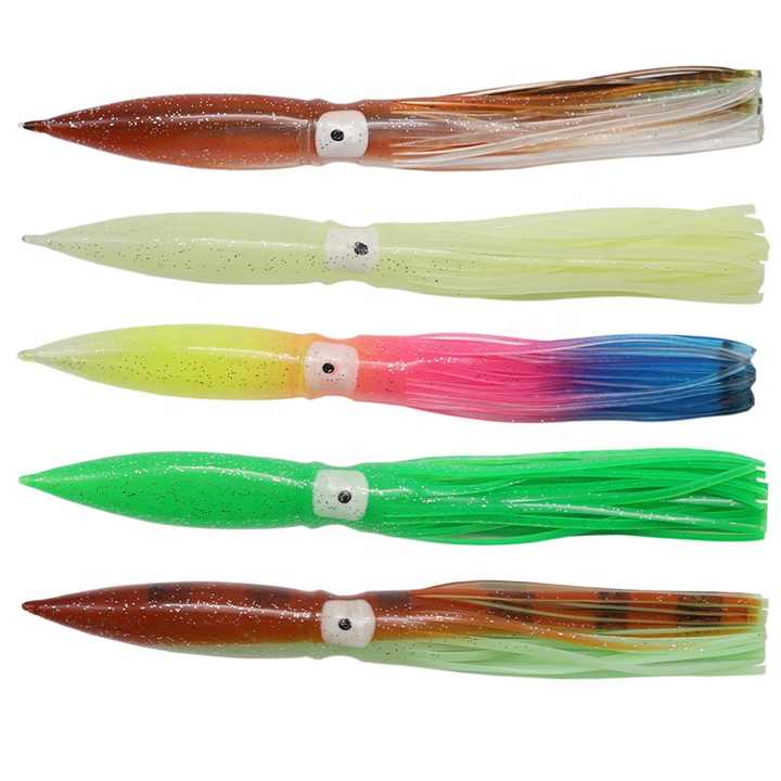 15-Pack Squid Skirt Trolling Lures – 18cm Soft Octopus Bait For Saltwater Fishing – Assorted Colors - View #4