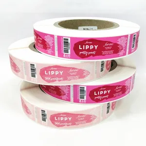 Soft PE Material Full Color Adhesive Make-up Cosmetic Bottle Labels Printing Manufacturer