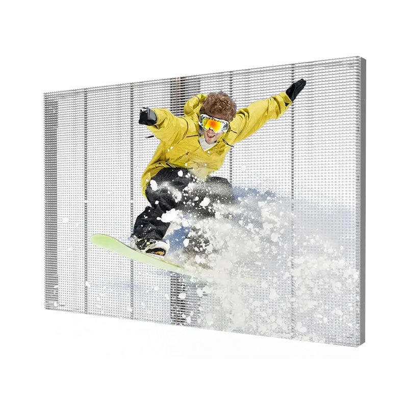 outdoor Indoor LED-Film-Display transparente Paneele Streifen-Display-Bildschirm transparentes Glas-LED-Display