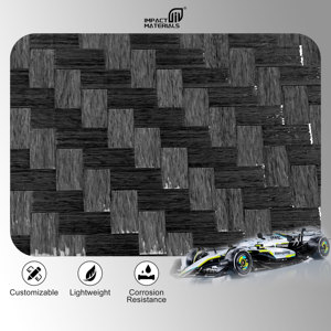 Tela de Fibra de Carbono Seca de Tejido Liso y Estabilizado de 24k, Tela de Fibra de Carbono de Tejido Extendido para Automóviles, Sombrillas para Niños - Product Image 3