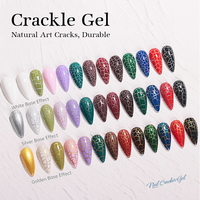 Vernis à ongles en gel craquelé 15 ml, couleurs écaille de tortue, art des ongles, laque, gel craquelé automatique UV pour salon de manucure
