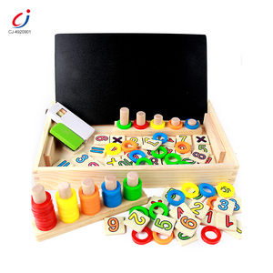 Jouets éducatifs Chengji Creative Game Think <span class=keywords><strong>Train</strong></span>, <span class=keywords><strong>jeu</strong></span> <span class=keywords><strong>de</strong></span> <span class=keywords><strong>société</strong></span> éducatif, apprentissage Montessori, jouets en bois mathématiques pour enfants - Product Image 1