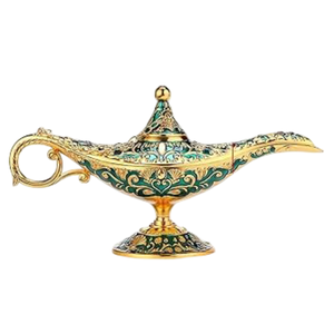 Lámpara de los deseos de latón, lámpara de Aladino, decoración creativa retro para el hogar, recuerdos, soportes para exhibir joyas, caja de almacenamiento - Product Image 6