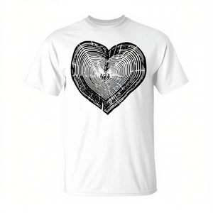 T-shirt pour les amoureux de la nature en plein air, motif anneau d'arbre, cœur, Journée de la Terre - Product Image 2