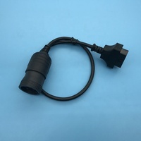 OBD1 a OBD2 Cable adaptador de diagnóstico de 6 pines Protocolo J1708 Lector de código de camión compatible