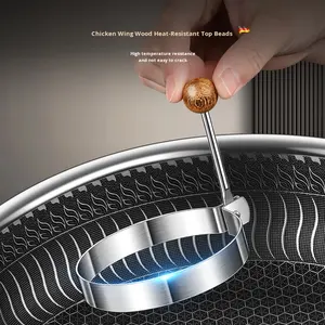 Moule à œufs pochés anti-débordement en acier inoxydable 316 épaissi, boule de riz magique, modèle de cuisson d'œufs DIY, cuisinière à omelette sécurisée 316 - Product Image 4