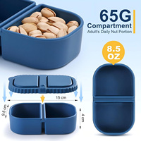 Boîtes à lunch pliables Contenants à collation réutilisables en silicone Sans BPA Silicone de qualité alimentaire Boîtes à lunch bento pour enfants