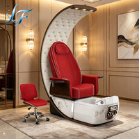Fauteuils de pédicure de luxe personnalisés en usine avec bain à remous intégré, spa pour les pieds, massage, ensemble de fauteuils de manucure et pédicure