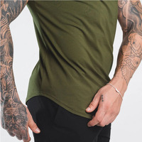 T-shirt de haute qualité à col rond pour hommes T-shirt Gym Fit avec coupe en V sur la poitrine