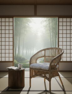 Stylish Comfortable Modular Fabiano Bamboo <b>Chair</b> Seating for Living Room <b>Bedroom</b> Dining Outdoor Spaces Handcrafted Natural - Product Image 6