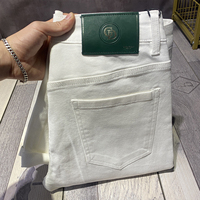 Pantalon décontracté chic kaki pour homme, coupe droite, printemps et automne, polyvalent, en denim