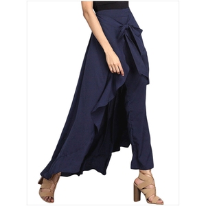 <span class=keywords><strong>Pantaloni</strong></span> larghi a <span class=keywords><strong>vita</strong></span> alta con cravatta e <span class=keywords><strong>pantaloni</strong></span> con gonna di Chiffon da <span class=keywords><strong>donna</strong></span> alla moda - Product Image 2