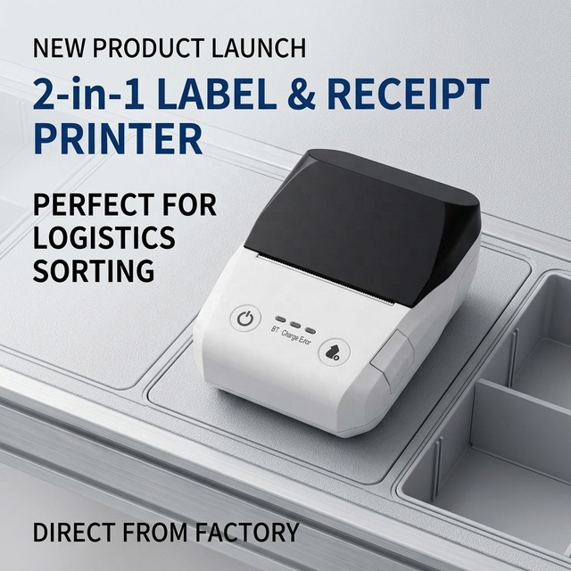 Thermal Line Printing Printer for Label Making Shipping Label Barcode and Roll Paper With USB Serial LAN and Wireless Interface
