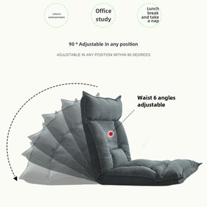 ชุดโซฟาบีนแบ็กสำหรับระเบียงเดี่ยวแบบทันสมัยพับได้จากโรงงานเก้าอี้ทาทามิวางบนพื้นนุ่มสบาย - Product Image 2