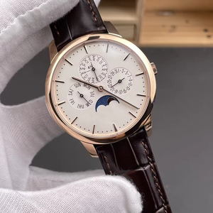 High-quality ultra-thin perpetual calendar mechanical watch, 41mm, complicated functions, luxurious rose gold business watch. - Product Image 2