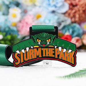 Medalla Deportiva 3D <span class=keywords><strong>de</strong></span> Aleación <span class=keywords><strong>de</strong></span> Zinc Esmaltada con Figura <span class=keywords><strong>de</strong></span> Dragón Monstruo Rugiente y Colmillos Elevados, para Corredores <span class=keywords><strong>de</strong></span> Aventura, Regalo <span class=keywords><strong>de</strong></span> Recuerdo - Product Image 2