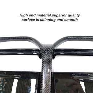 Griglia in fibra di carbonio stile CS per <span class=keywords><strong>BMW</strong></span> <span class=keywords><strong>4</strong></span> <span class=keywords><strong>serie</strong></span> G22 G23 coupé 2021 + senza ACC/ACC griglia paraurti anteriore - Product Image 6