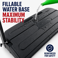Support de bannière publicitaire extérieur portable, amovible, recyclable, à base d'eau, de taille personnalisée, pour la promotion de la marque