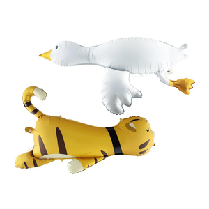 <span class=keywords><strong>Papa</strong></span> <span class=keywords><strong>Big</strong></span> White Goose <span class=keywords><strong>Papa</strong></span> Tiger Animal Party Decorado Animal Globos de película de aluminio - Product Image 1