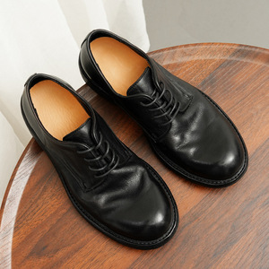 Zapatos de hombre de cuero genuino estilo británico con suela de goma Goodyear, adecuados para ocasiones casuales, de negocios y formales. - Product Image 4