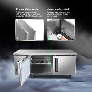 Banco de trabajo de alimentos, equipo de cocina de acero inoxidable, congelador Vertical, nevera para restaurante - Product Image 6