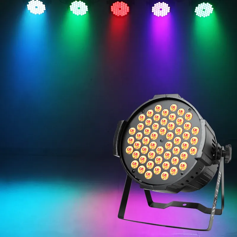Luces par LED RGBW de alta potencia, 54 luces, DMX512, 162W, para discoteca, fiesta, luz de escenario, barra de techo