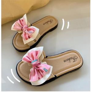 Nouvelles pantoufles pour filles, élégantes, pour l'intérieur et l'extérieur, avec un joli nœud, sandales de princesse pour enfants - Product Image 3