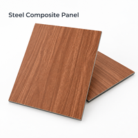 Panneau composite en acier prépeint sur mesure pour les panneaux muraux extérieurs d'hôtels