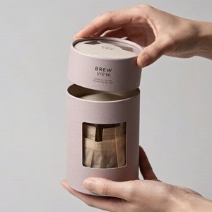 Caja de Regalo Cilíndrica de Cartón Redonda de Lujo Personalizada para Té, con Impresión de Logotipo, OEM ODM - Product Image 3