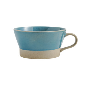 Taza de Cerámica Minimalista Creativa con Asa, Esmalte Azul, Taza Individual para Uso Doméstico, Estilo Nórdico, Verano 2024 - Product Image 1