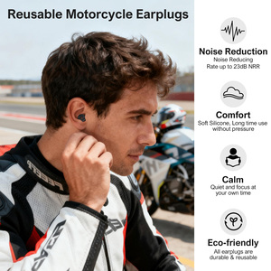 Noise Cancelling Earplugs Shooting Ear protection Sound Insulation Reusable Silicone Ear <b>Plugs</b> for Sleep - Product Image 3