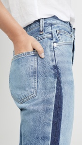 Unique de lavage à l'eau de javel bonne qualité femmes mince droite <span class=keywords><strong>jean</strong></span> - Product Image 5