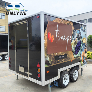 Mini remolque de concesión de catering comercial estándar americano de EE. UU., pequeño camión de comida para cafetería móvil - Product Image 5