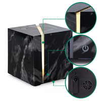 200ml Cube moderne électronique Portable ultrasons grain de marbre aromathérapie parfum humidificateur d'air diffuseur d'arôme d'huile essentielle