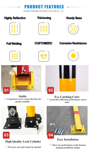 XZL Foldable Vehicle Car <strong>Parking</strong> Space Safety Security Lock <strong>Lot</strong> Bollard <strong>Parking</strong> <strong>Barrier</strong> <strong>Fold</strong> Down <strong>Parking</strong> Post With Key Lock - Product Image 2