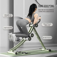 Appareil d'entraînement abdominal pliable de luxe, haute résistance, écologique, unisexe, pour usage domestique, entraînement de la force du tronc
