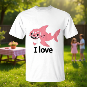 Camiseta Shark Mother's Day Grandma Yia Yia con diseño de dibujos animados en color rosa para mujeres y hombres - Product Image 3
