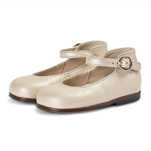 Choozii Silver Youth Dress Shoes Luxury Elegant Genuine Leather Girls Mary Jane Shoes Casual Little Girls scarpe formali - Product Image 1