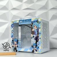 Meilleure vente 240mm MicroATX League of Legends Gwen tours d'ordinateur de jeu de dessin animé personnalisées avec fenêtre de panneau latéral