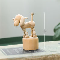 Ins Cartoon Creative DIY Poupées en bois pour Pâques Décor Bois Artisanat Ornements pour la maison Mur et boîtes en bois