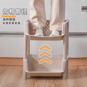 Kitchen Storage Rack 5 Tier Multi Function Portable Floor Standing Vegetable Basket Kitchen Organizer Household Essentials - Product Image 3