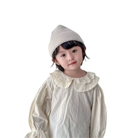 Gorro de punto de invierno con logotipo personalizado al por mayor, gorro cálido, suave y cómodo para niños y niñas