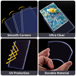 Pelindung Kartu Trading Transparan Ukuran 3" X 4", Hard Card Sleeves, Pelindung Kartu <span class=keywords><strong>Top</strong></span> <span class=keywords><strong>Loader</strong></span> 35pt - Product Image 5