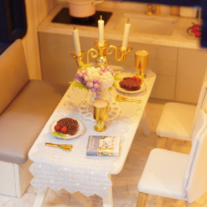 Casa <span class=keywords><strong>de</strong></span> muñecas en miniatura <span class=keywords><strong>para</strong></span> <span class=keywords><strong>niños</strong></span>, muebles <span class=keywords><strong>de</strong></span> casa <span class=keywords><strong>de</strong></span> muñecas en miniatura, DIY, regalos, 2023 - Product Image 3
