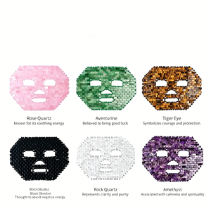 Masque facial perlé rose naturel, outil <span class=keywords><strong>de</strong></span> beauté rafraîchissant pour le sommeil, soulage les gonflements, <span class=keywords><strong>pierre</strong></span> <span class=keywords><strong>de</strong></span> massage pour soins <span class=keywords><strong>de</strong></span> la peau, thérapie chaude et froide, cadeau - Product Image 4